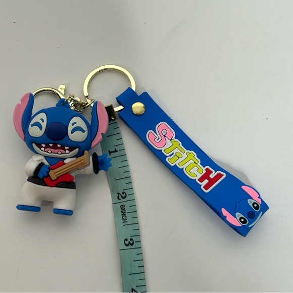 Disneys Stitch Elvis 3D Silicone Keychain NEW - Picture 6 of 12
